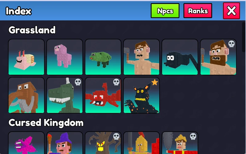 NPCs Tab